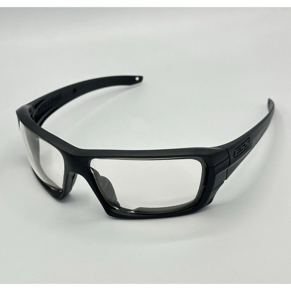 ESS Rollbar Matte Black Clear Lens Ballistic Eyeshield Sunglasses EE9018-02